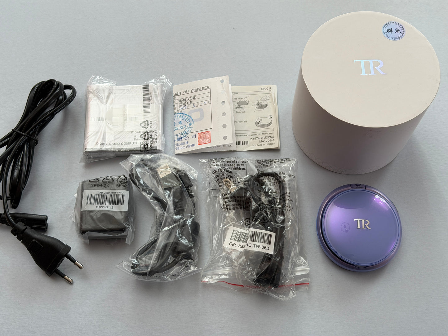 Casio Exilim TR MINI TR-M11 Digital Beauty Camera Violet with Box