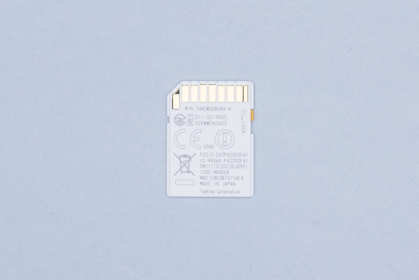 Toshiba FlashAir Wi-Fi 8GB SDHC Wireless Memory Card