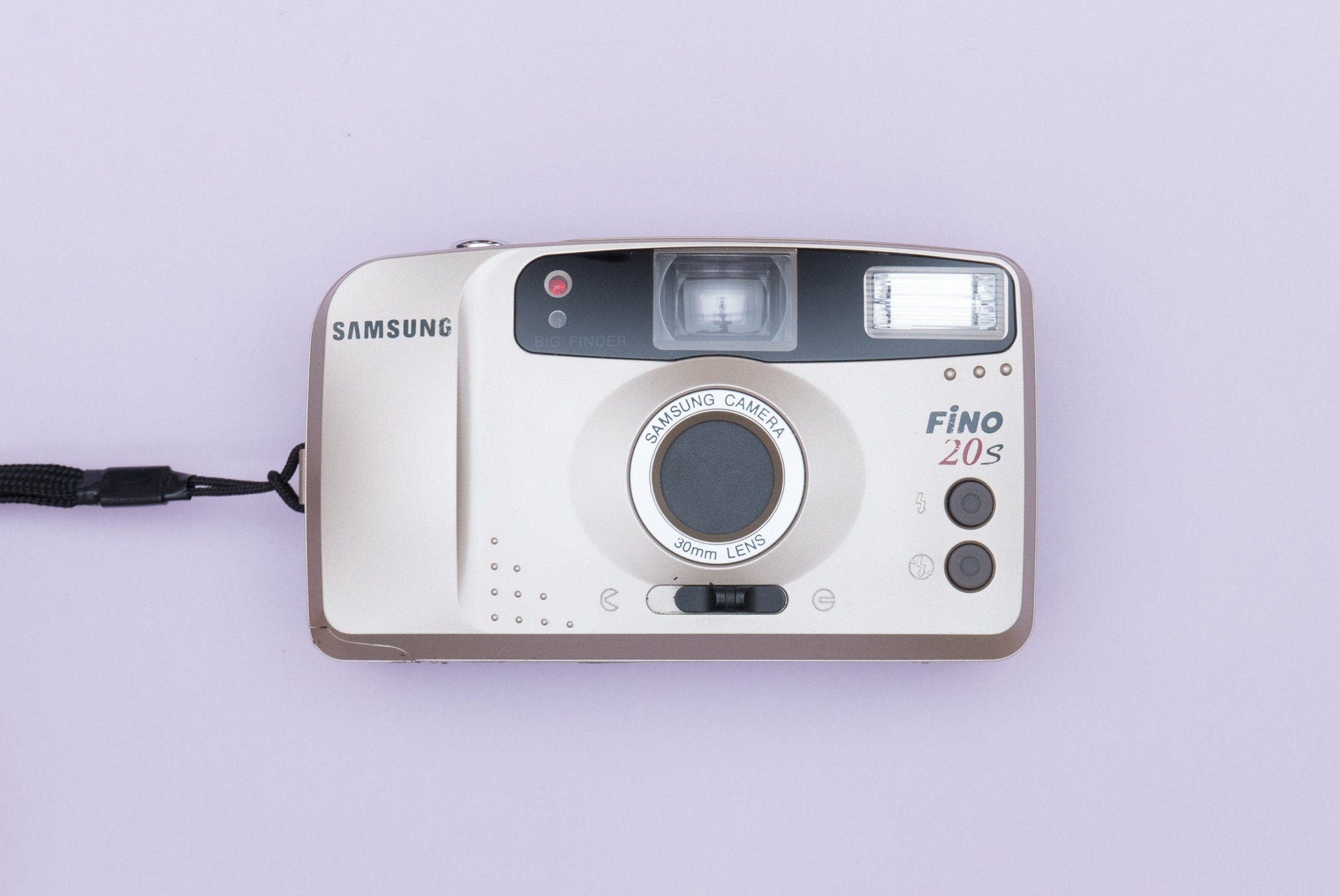 SAMSUNG Fino 21C Compact Film Camera 35mm Big finder selling With Strap and Case