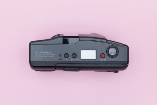 Olympus Infinity AF-10 TWIN 35/75 Point and Shoot 35mm Compact Film Camera