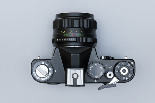 Zenit 12 XP Vintage SLR 35mm Film Camera with Helios 44M-4 Lens