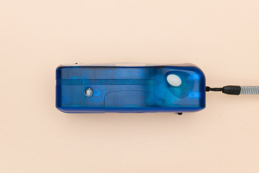 Traveler FUN Translucent Blue Point and Shoot 35mm Compact Film Camera