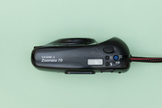 Yashica Kyocera Zoomate 70 Point and Shoot 35mm Compact Film Camera Black