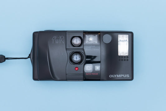 Olympus Infinity AF-10 TWIN 35/75 Point and Shoot 35mm Compact Film Camera