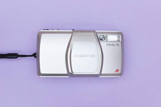 Olympus Infinity 76 Superzoom 35mm Point and Shoot Compact Film Camera