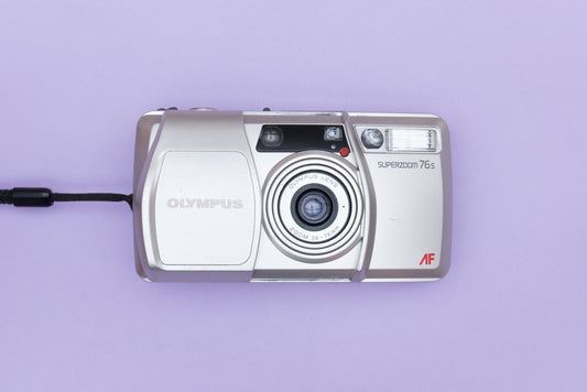 Olympus Superzoom 76S Compact 35mm Point and Shoot Film Camera