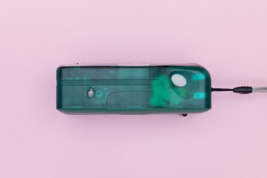 Traveler FUN Translucent Green Point and Shoot 35mm Compact Film Camera