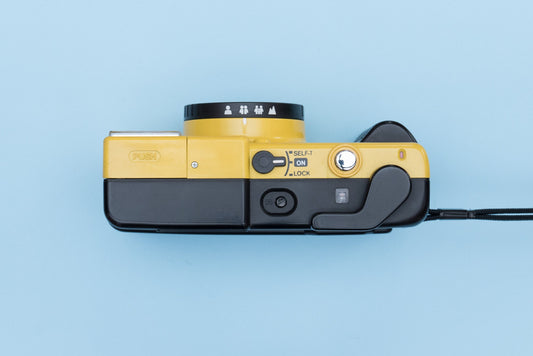 Chinon Monami 35 FS Yellow Compact 35mm Film Camera