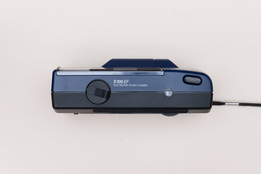 Kodak S100 EF Blue Compact 35mm Point and Shoot Film Camera