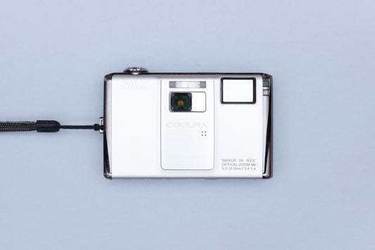 Nikon Coolpix S1000pj Projector Compact Digital Camera (Silver)