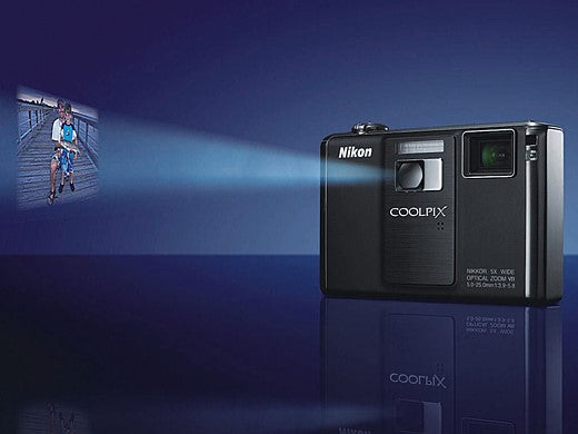 Nikon Coolpix S1000pj Projector Compact Digital Camera (Black)