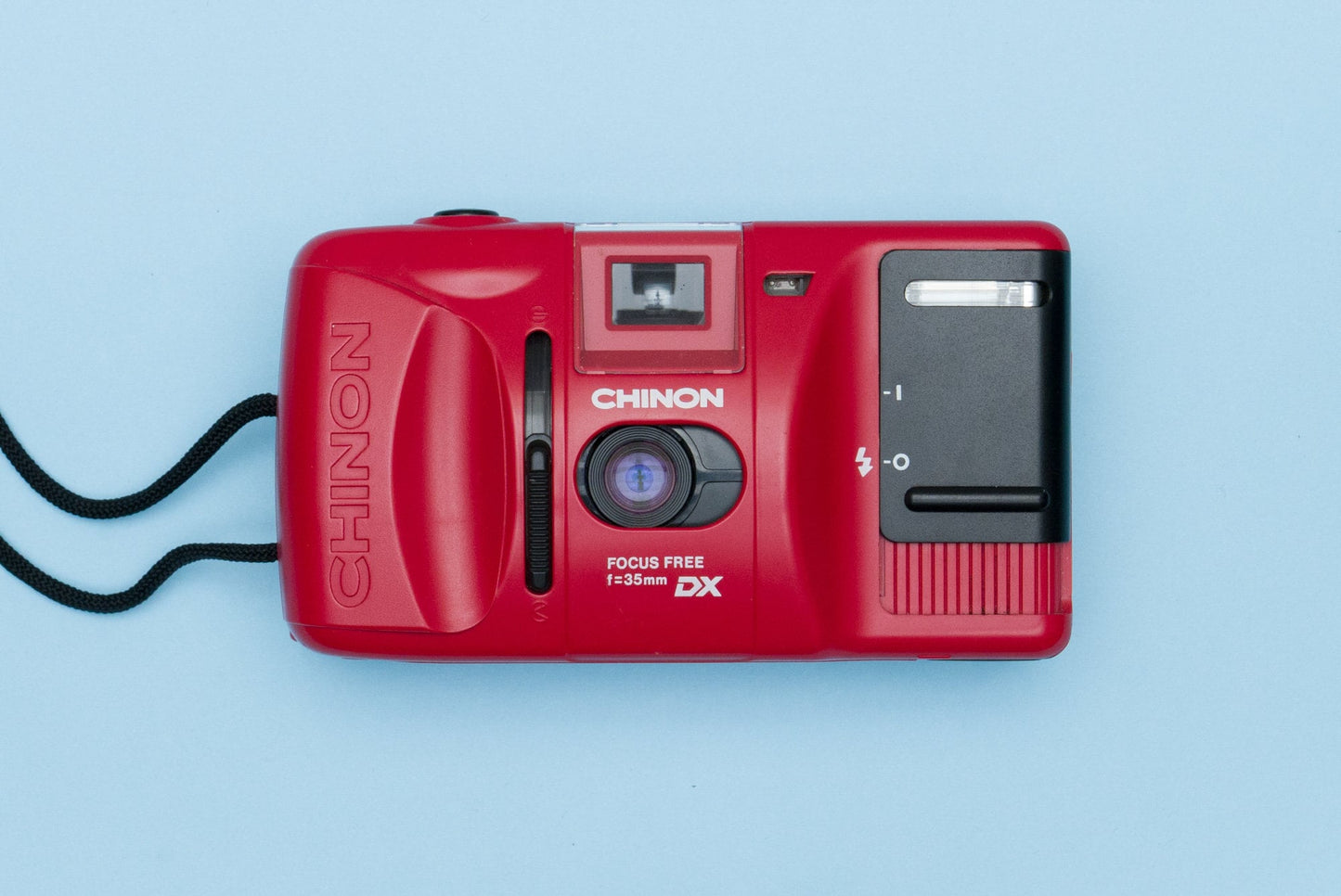 Chinon Auto GL RED Compact 35mm Film Camera Point and Shoot