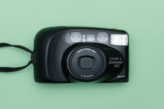 Yashica Kyocera Zoomate 105 Point and Shoot 35mm Compact Film Camera