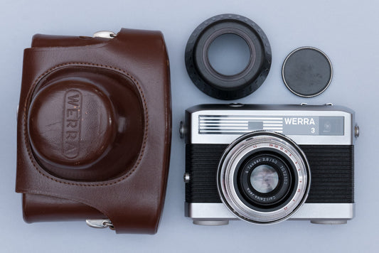 Werra 3 III Rangefinder Vintage Film Camera with Carl Zeiss Tessar 2.8 / 50 Lens