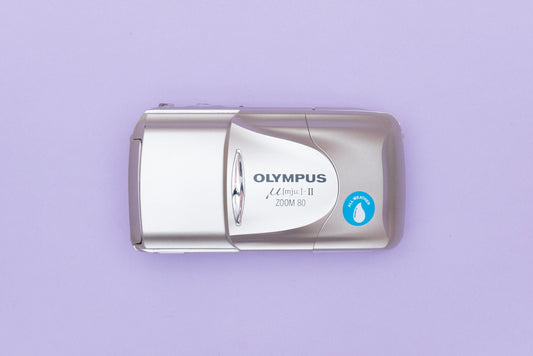 Olympus µ[mju:] Mju II Zoom 80 Stylus Champagne 35mm Compact Film Camera