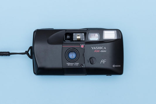 Yashica AW-mini Kyocera 35mm Compact Film Camera Point and Shoot