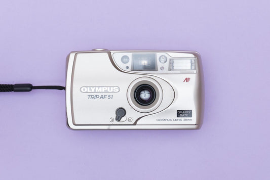 Olympus Trip AF 51 QUARTZDATE Compact 35mm Point and Shoot Film Camera