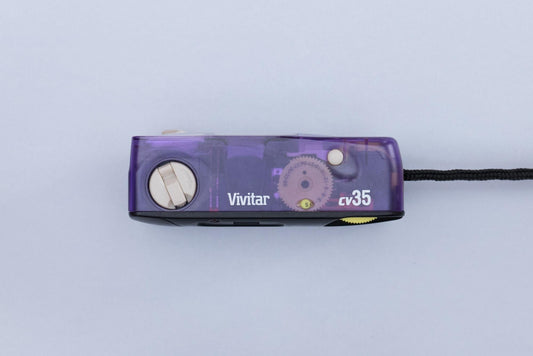 Vivitar CV35 Translucent Purple Point and Shoot 35mm Compact Film Camera
