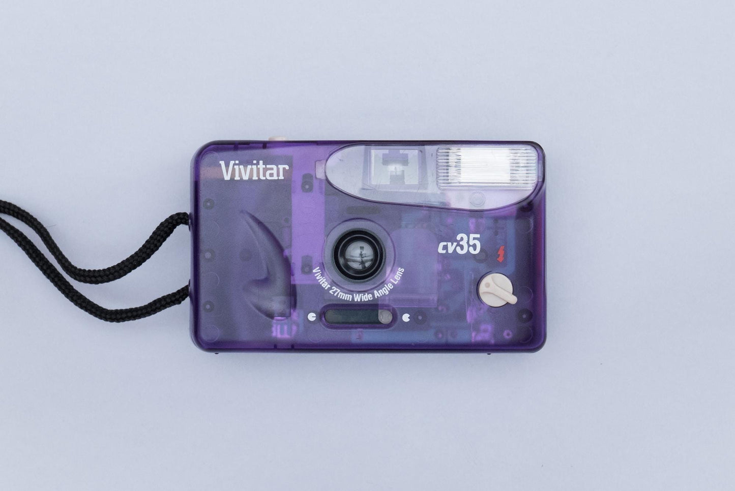 Vivitar CV35 Translucent Purple Point and Shoot 35mm Compact Film Camera