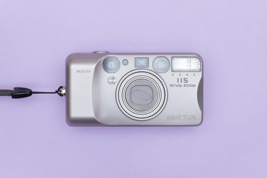 Minolta Riva Zoom 115 Compact 35mm Point and Shoot Film Camera