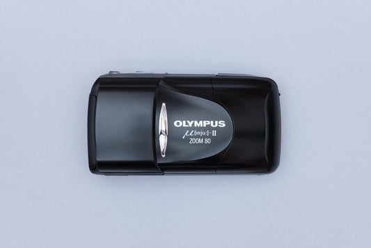 Olympus µ[mju:] Mju II Zoom 80 Black Stylus Compact 35mm Film Camera