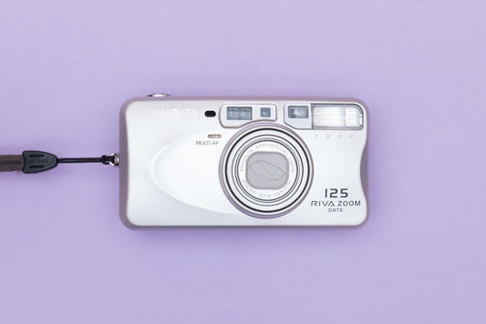 Minolta Riva Zoom 125 Compact 35mm Point and Shoot Film Camera
