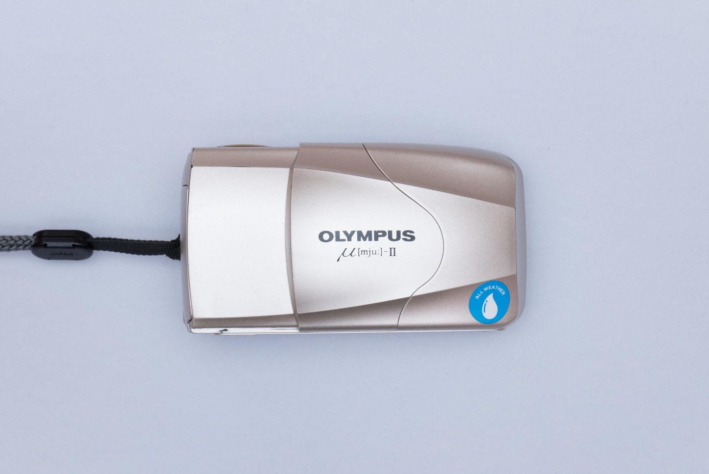 Olympus µ[mju:] Mju II Stylus Epic 35mm Compact Film Camera Champagne VG
