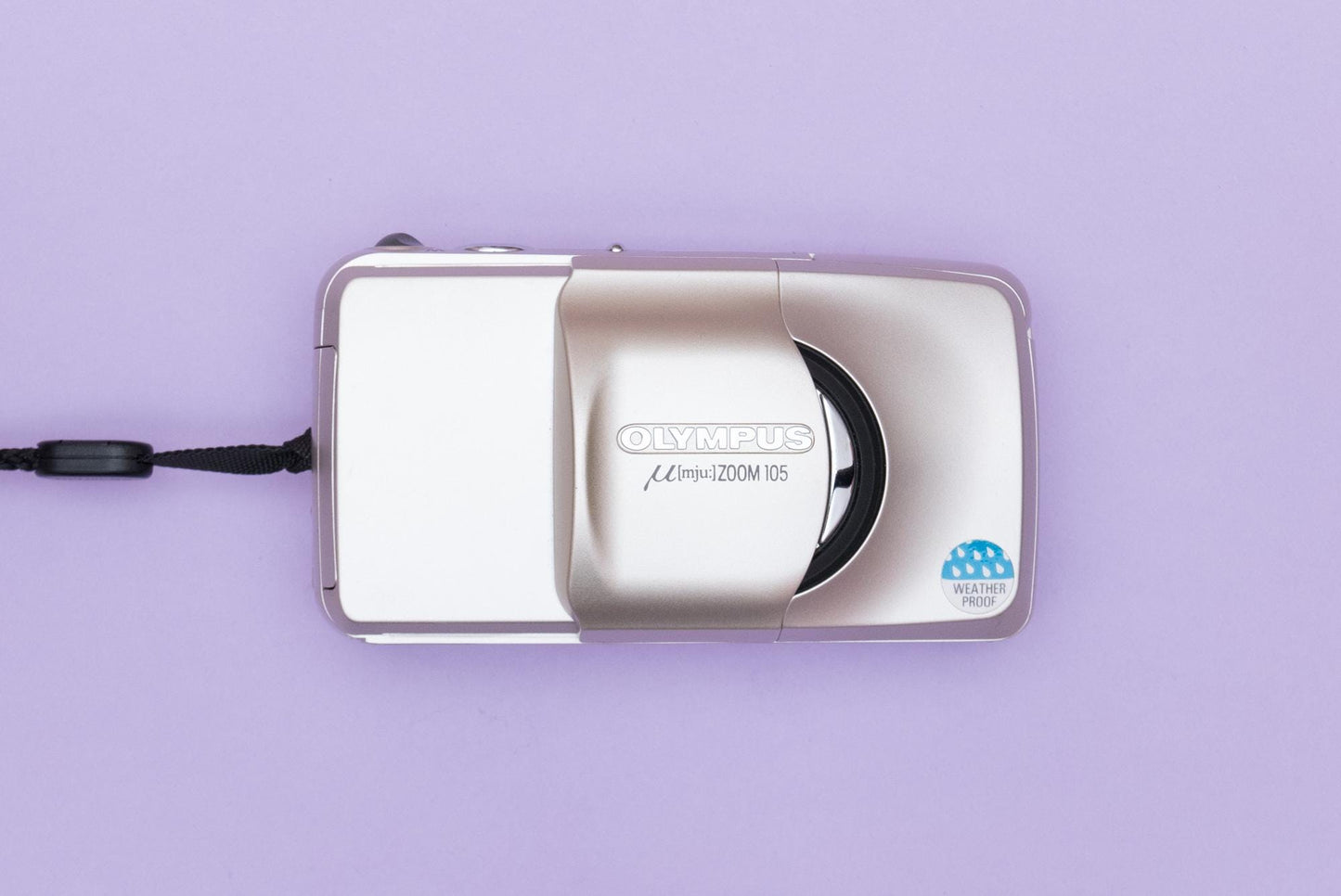 Olympus µ[mju:] Mju Stylus Zoom 105 Compact 35mm Point and Shoot Film Camera Champagne