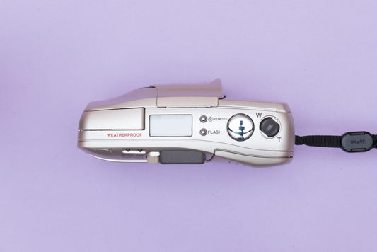 Olympus µ[mju:] Mju Stylus Zoom 105 Compact 35mm Point and Shoot Film Camera Champagne