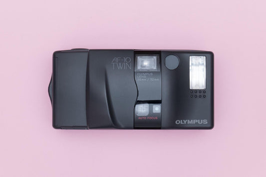 Olympus Infinity AF-10 TWIN 35/75 Point and Shoot 35mm Compact Film Camera