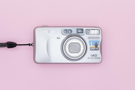 Minolta Riva Zoom 140 Compact 35mm Point and Shoot Film Camera