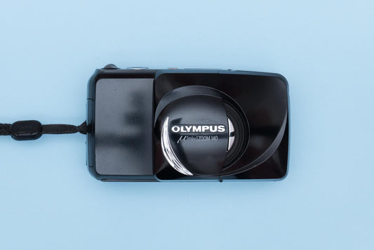 Olympus µ[mju:] Mju Stylus Zoom 140 Black Compact 35mm Point and Shoot Film Camera