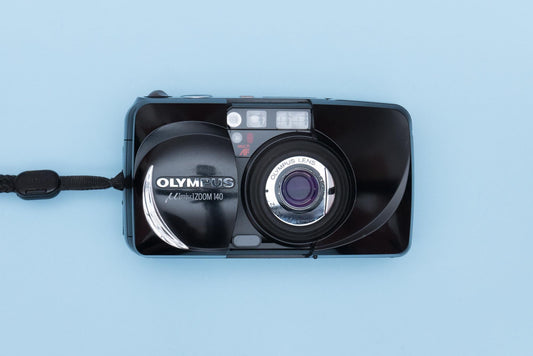 Olympus µ[mju:] Mju Stylus Zoom 140 Black Compact 35mm Point and Shoot Film Camera