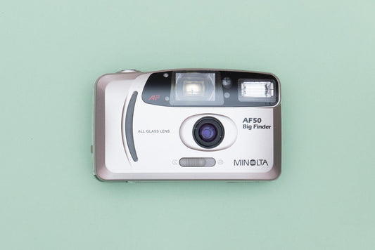 Minolta AF50 Big Finder Compact 35mm Point and Shoot Film Camera