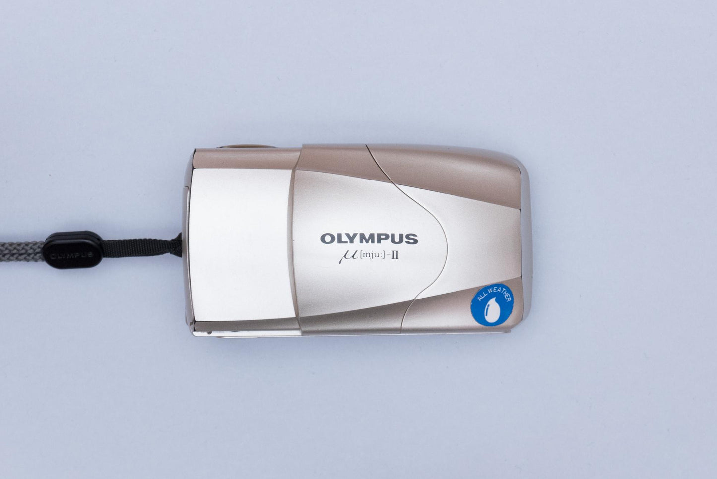 Olympus µ[mju:] Mju II Stylus Epic 35mm Compact Film Camera Champagne