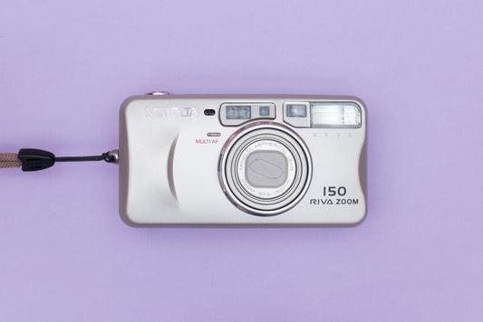 Minolta Riva Zoom 150 Compact 35mm Point and Shoot Film Camera
