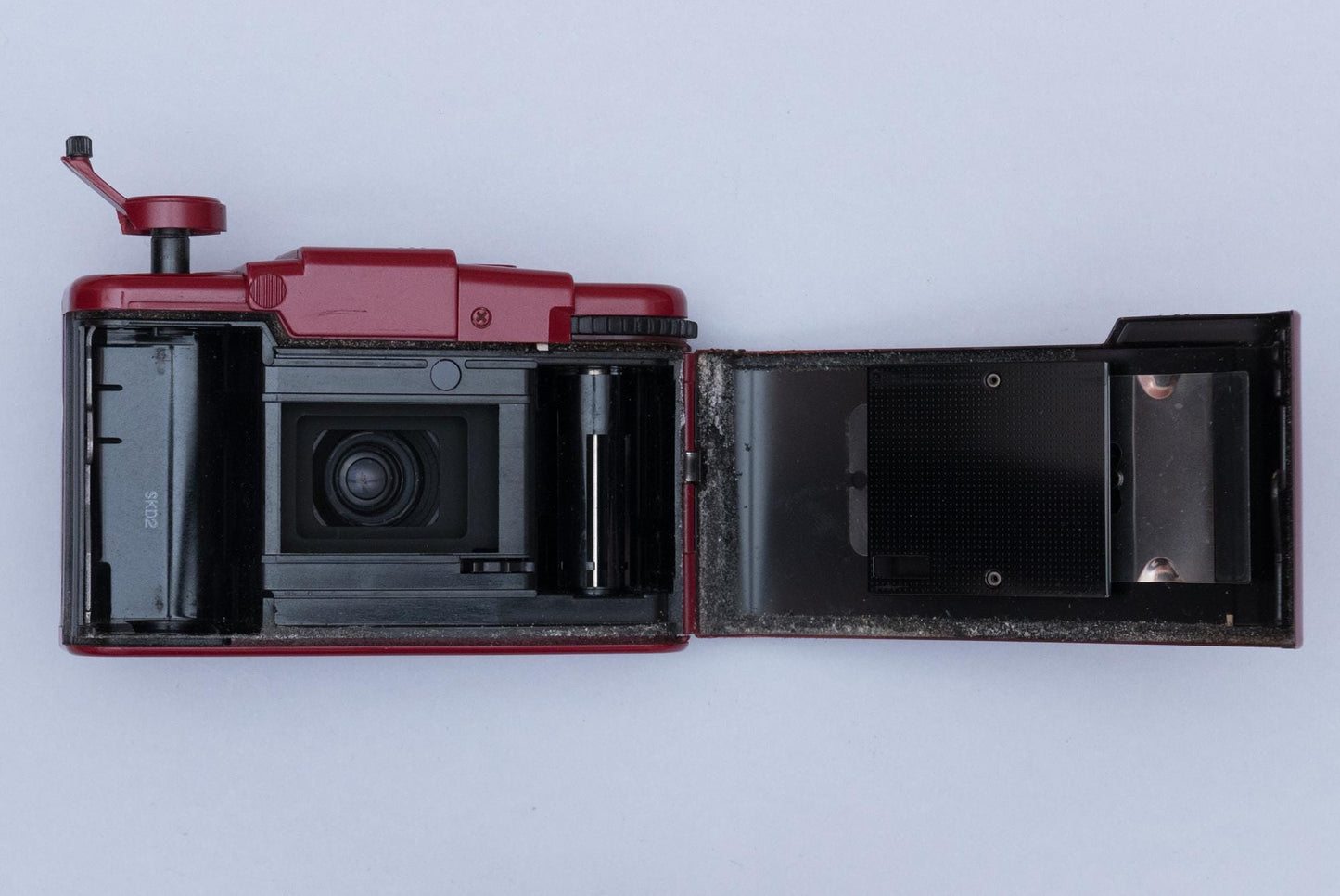 Olympus XA 2 Red Compact Film Camera with Zuiko 3.5/35mm lens and A11 Flash