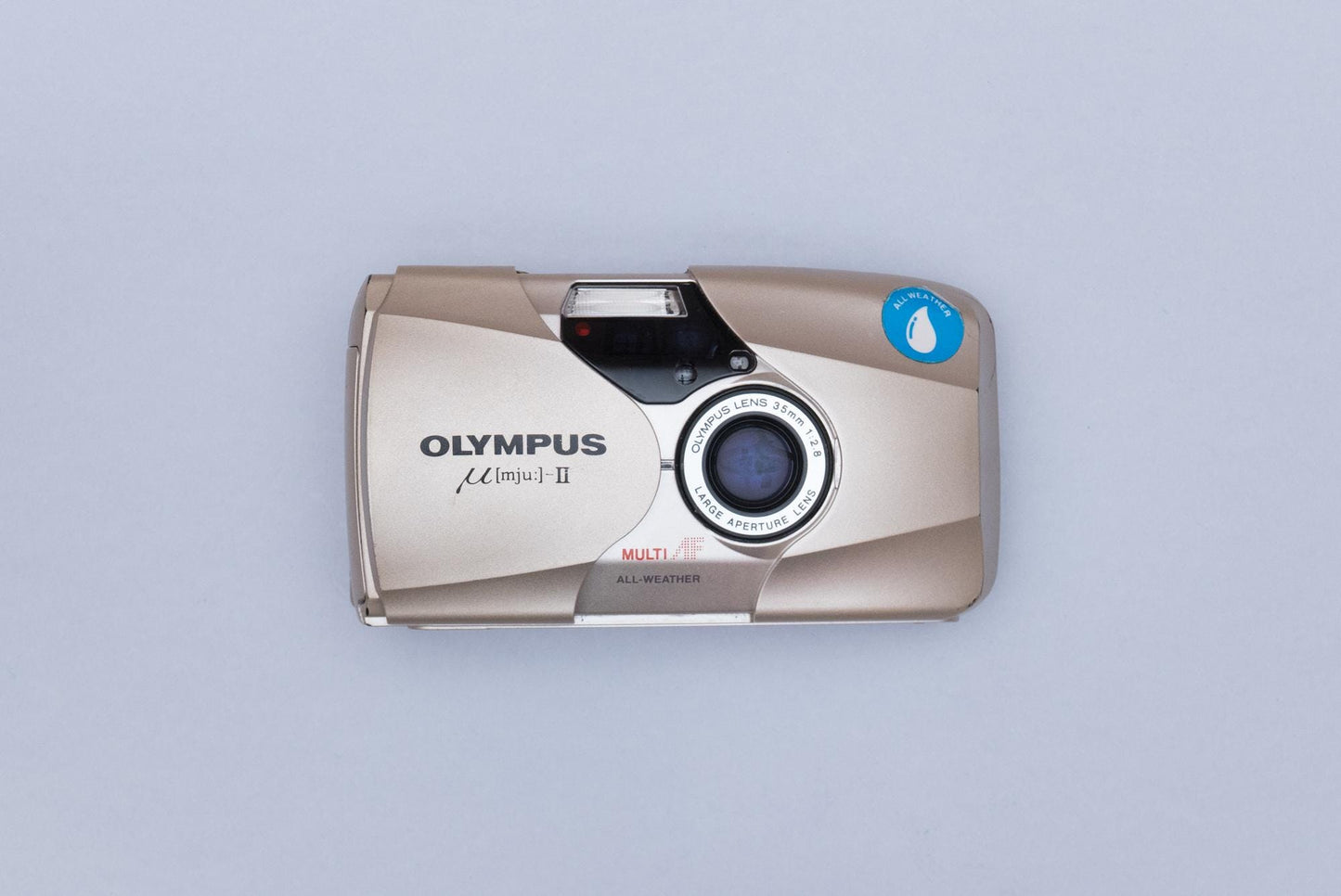 Olympus µ[mju:] Mju II Stylus Epic QD 35mm Compact Film Camera Champagne