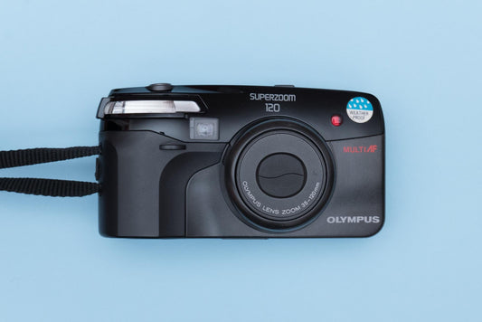 Olympus Superzoom 120 35mm Point and Shoot Compact Film Camera