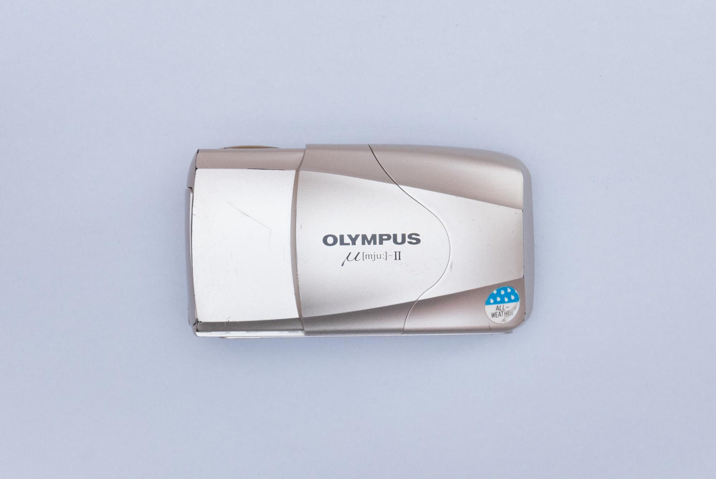 Olympus µ[mju:] Mju II Stylus Epic 35mm Compact Film Camera Champagne Boxed