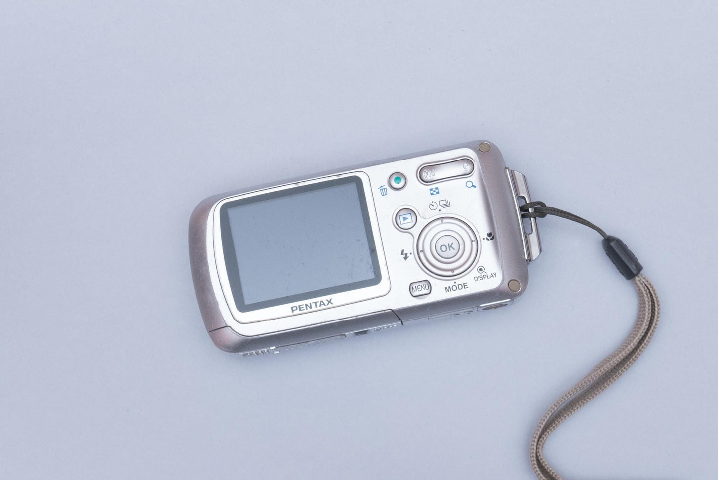 Pentax Optio WP Compact Y2K CCD Digital Camera 2000s Digicam