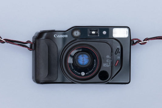Canon Top Twin Sure Shot Tele Compact 35mm Film Camera