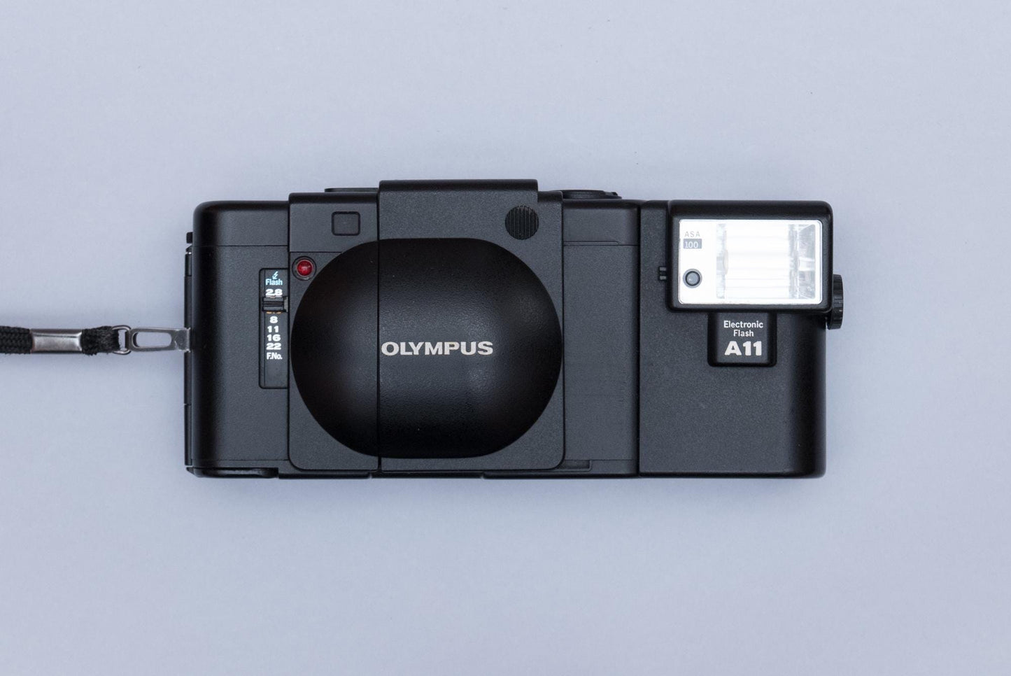 Olympus XA Compact Rangefinder Film Camera with Zuiko 2.8/35mm lens A11 Flash and Box