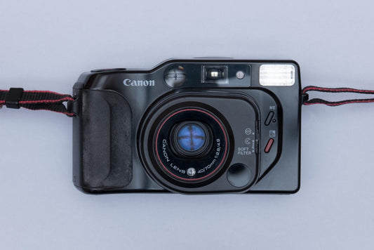 Canon Top Twin Sure Shot Tele Compact 35mm Film Camera