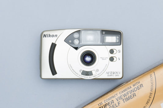 Nikon AF240SV Box Compact 35mm Point and Shoot Film Camera