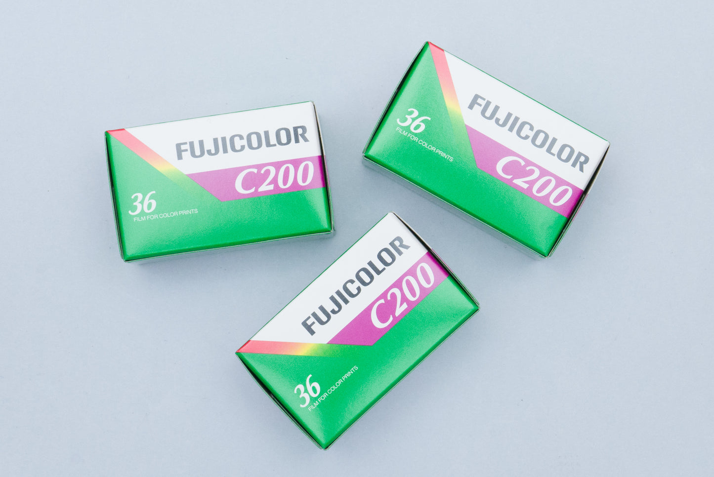 3 rolls Fuji Fujicolor C200 35mm 36exp Colour Negative Photo Film Fujifilm