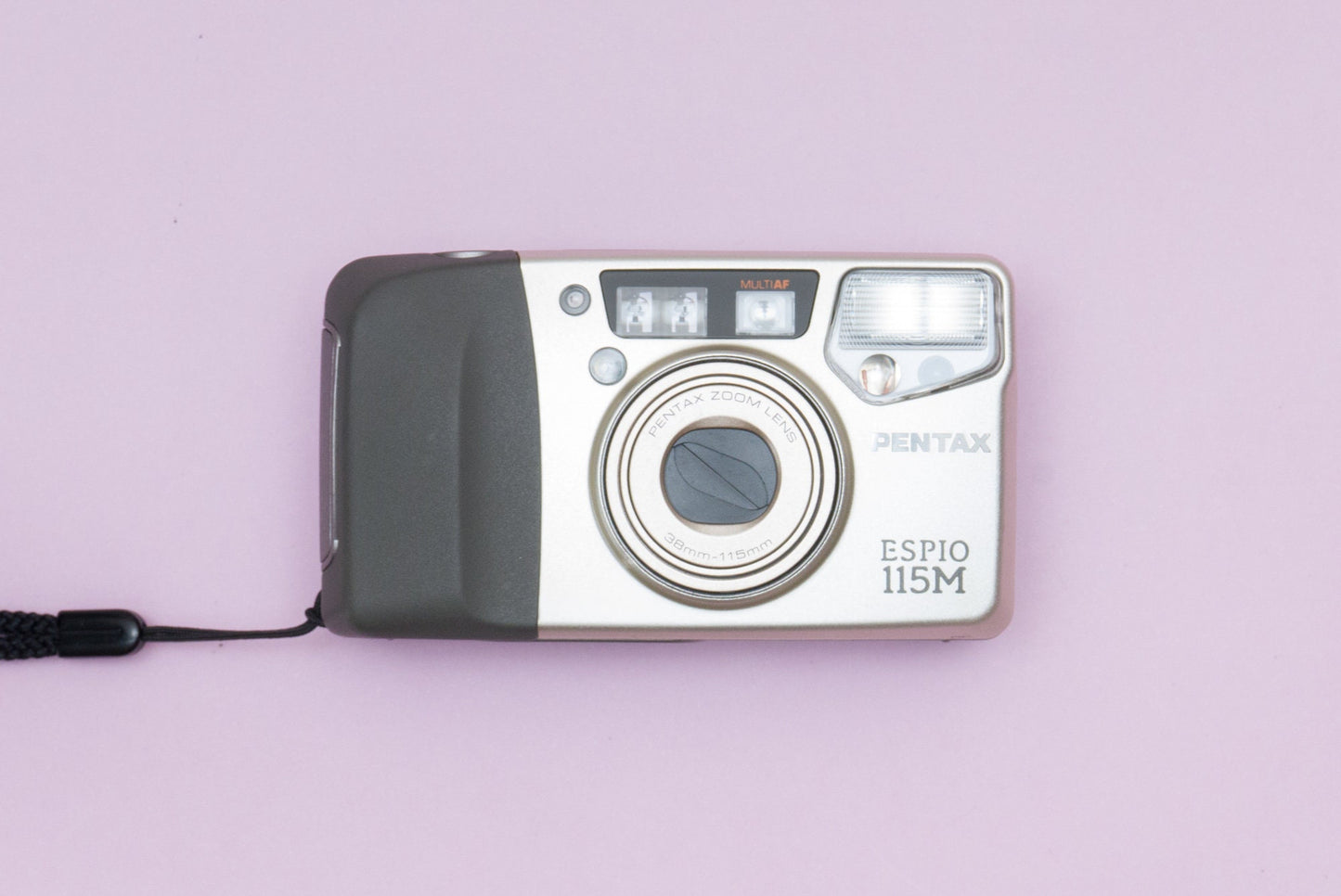 Pentax Espio 115M SILVER Point and Shoot 35mm Compact Film Camera