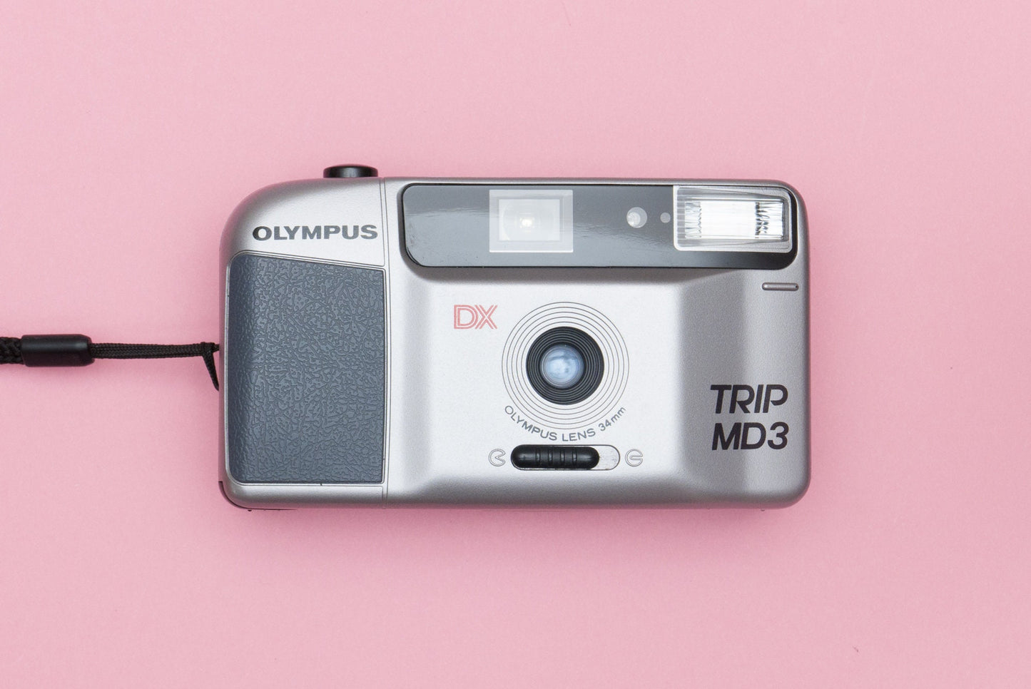 Olympus Trip MD 3 Silver Compact 35mm Point and Shoot Film Camera