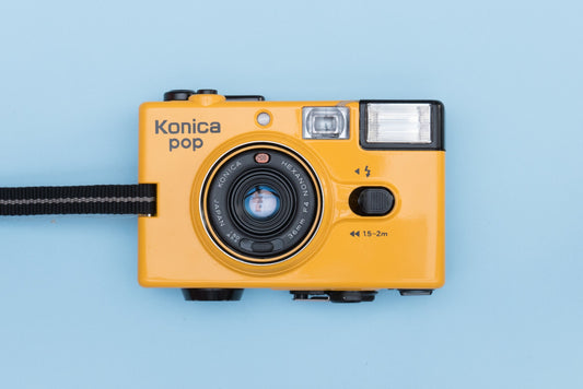 Konica POP Yellow Compact 35mm Point and Shoot Film Camera