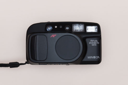 Minolta Riva Zoom 70 DATE Compact 35mm Point and Shoot Film Camera